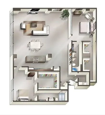 Mosaic Dallas Rise Apartments FloorPlan 44