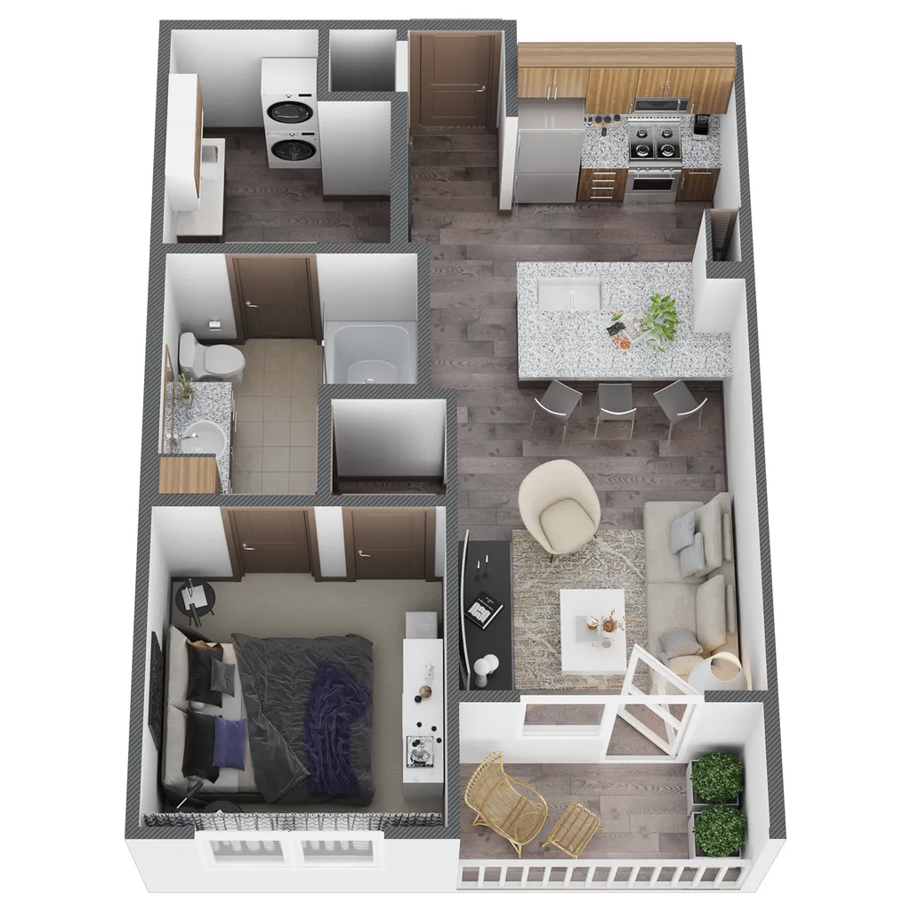 Neo at Ten Rise apartments Houston Floor plan 1