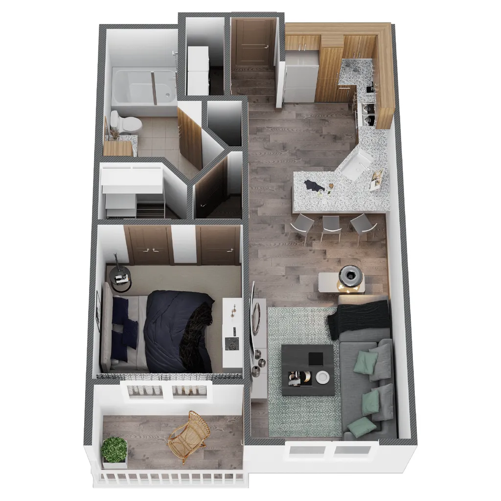 Neo at Ten Rise apartments Houston Floor plan 2
