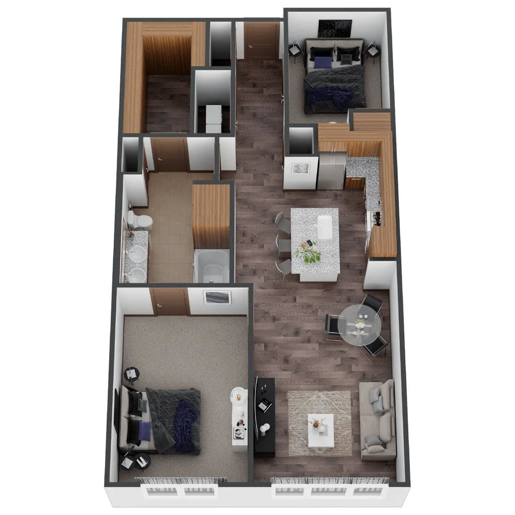 Neo at Ten Rise apartments Houston Floor plan 6