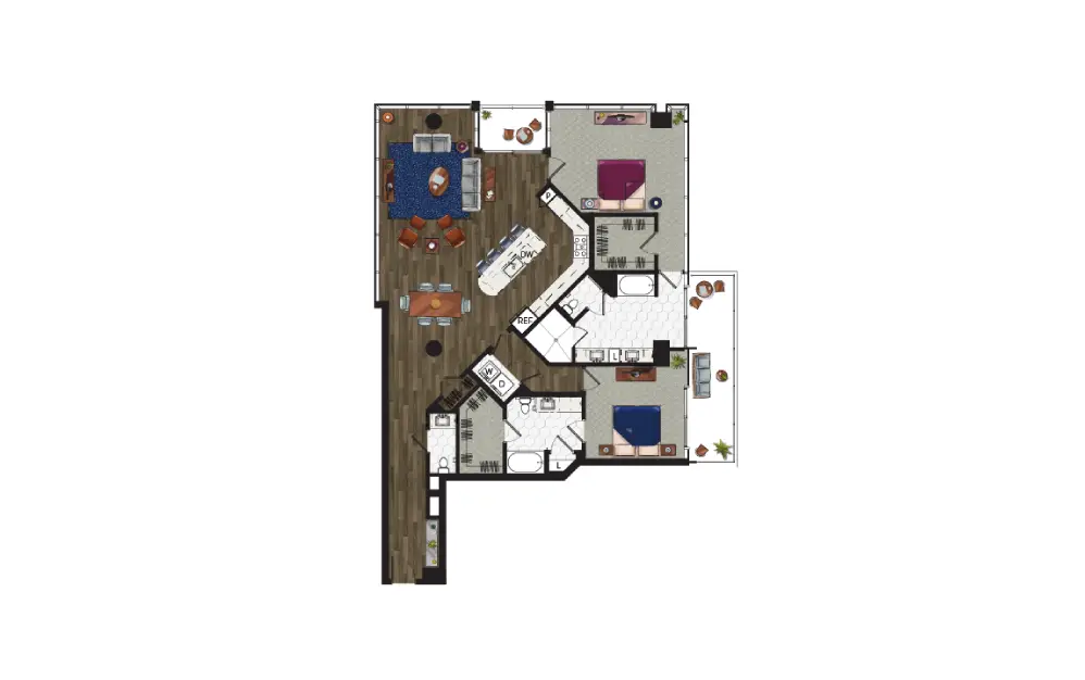Nove at Knox Rise Apartments Floorplan 31