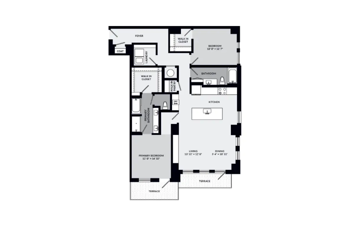 Novel Turtle Creek Rise Apartments Floorplan 10