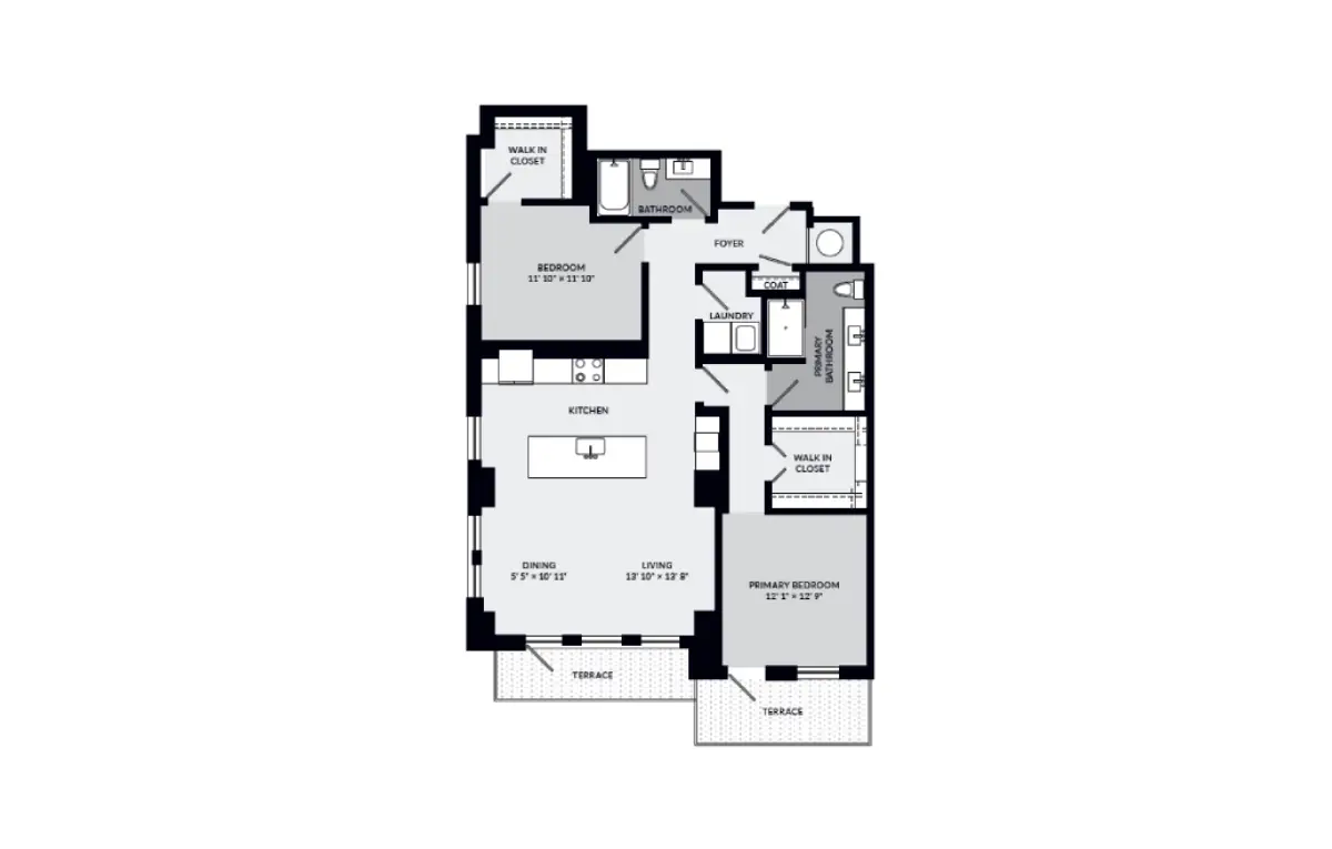 Novel Turtle Creek Rise Apartments Floorplan 13