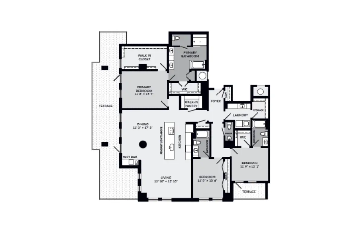 Novel Turtle Creek Rise Apartments Floorplan 24