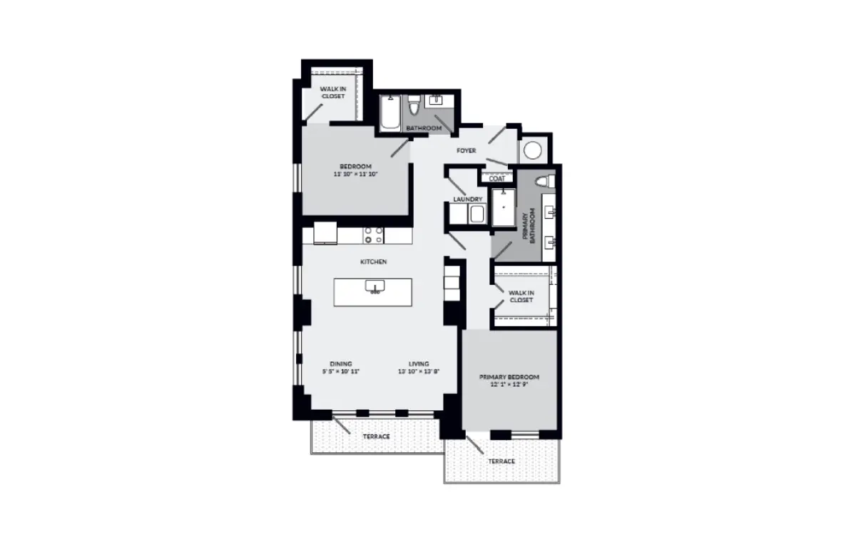 Novel Turtle Creek Rise Apartments Floorplan 8