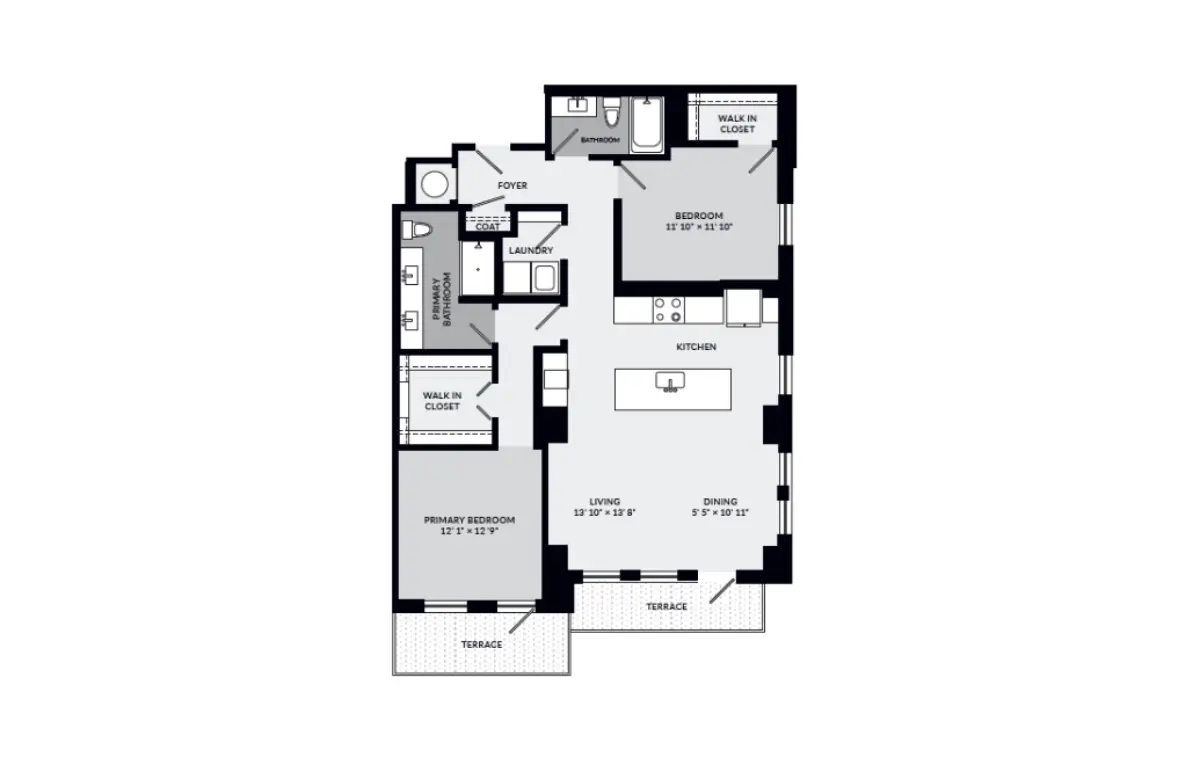 Novel Turtle Creek Rise Apartments Floorplan 9