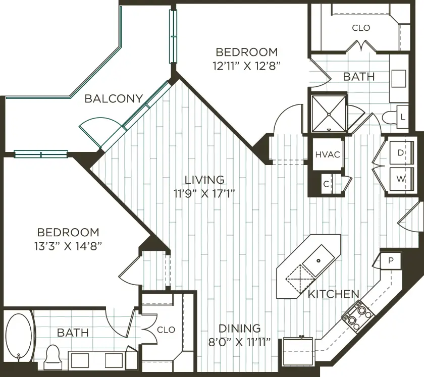 Olivian at the Realm Rise Apartments FloorPlan 23