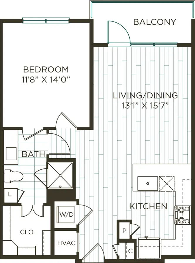 Olivian at the Realm Rise Apartments FloorPlan 4