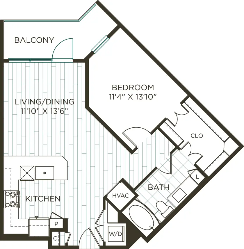 Olivian at the Realm Rise Apartments FloorPlan 5