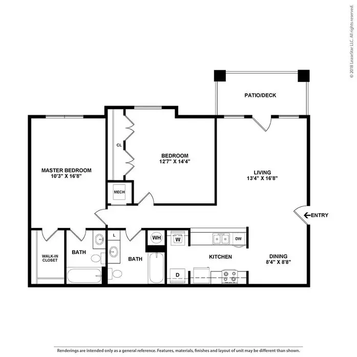 Parkway Commons Rise Apartments FloorPlan 2