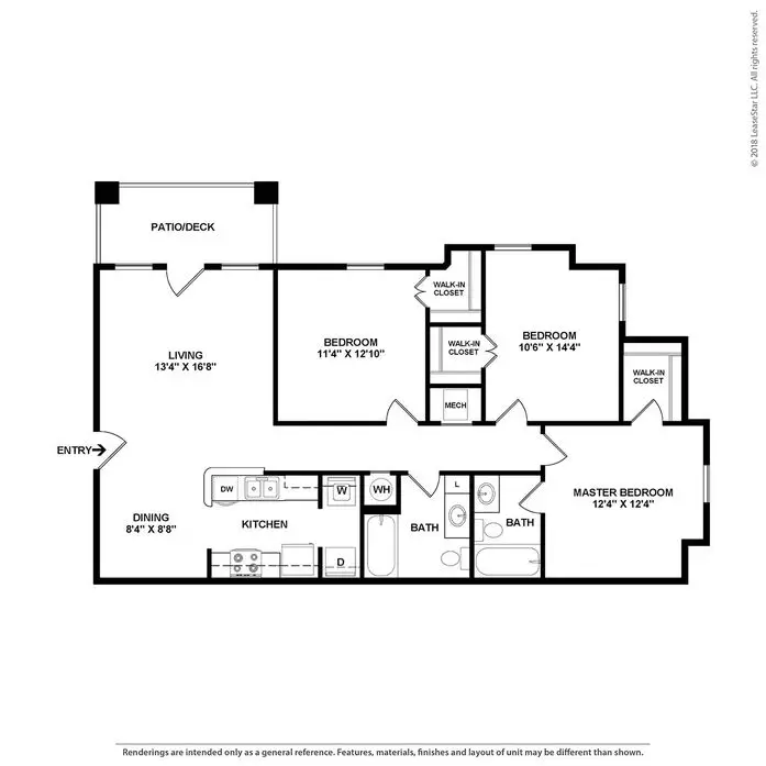 Parkway Commons Rise Apartments FloorPlan 3