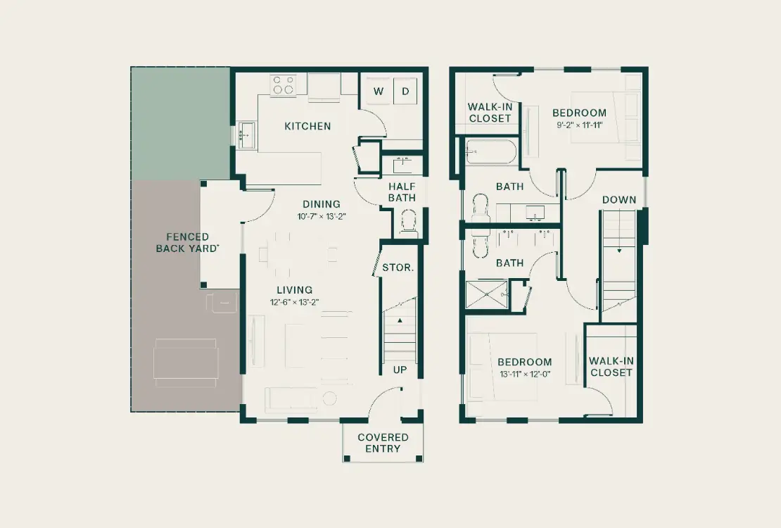 Perch Denton Rise apartments Dallas Floor plan 3