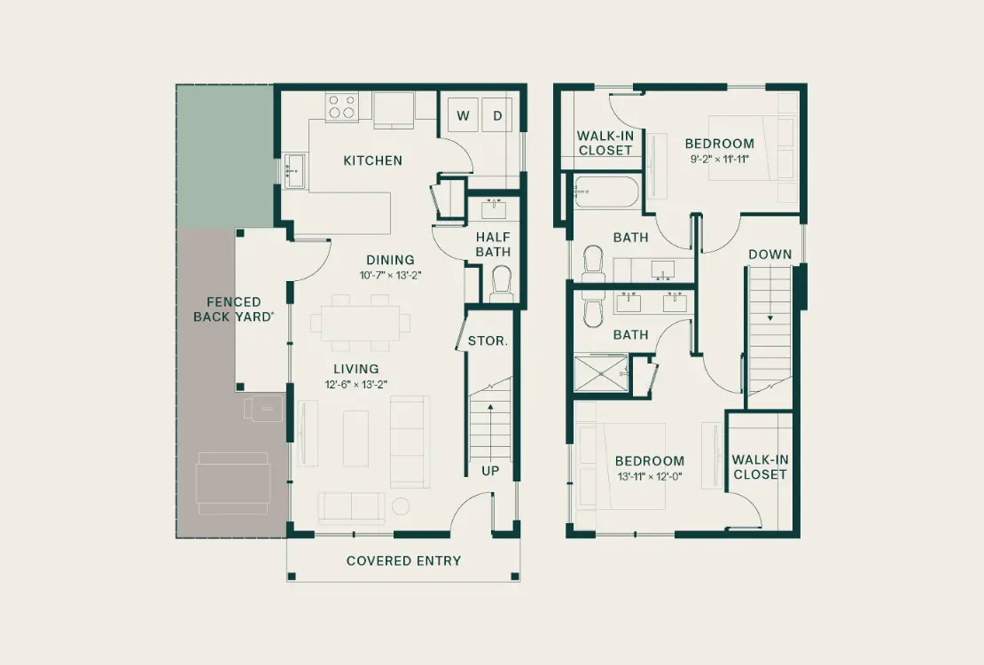 Perch Denton Rise apartments Dallas Floor plan 4