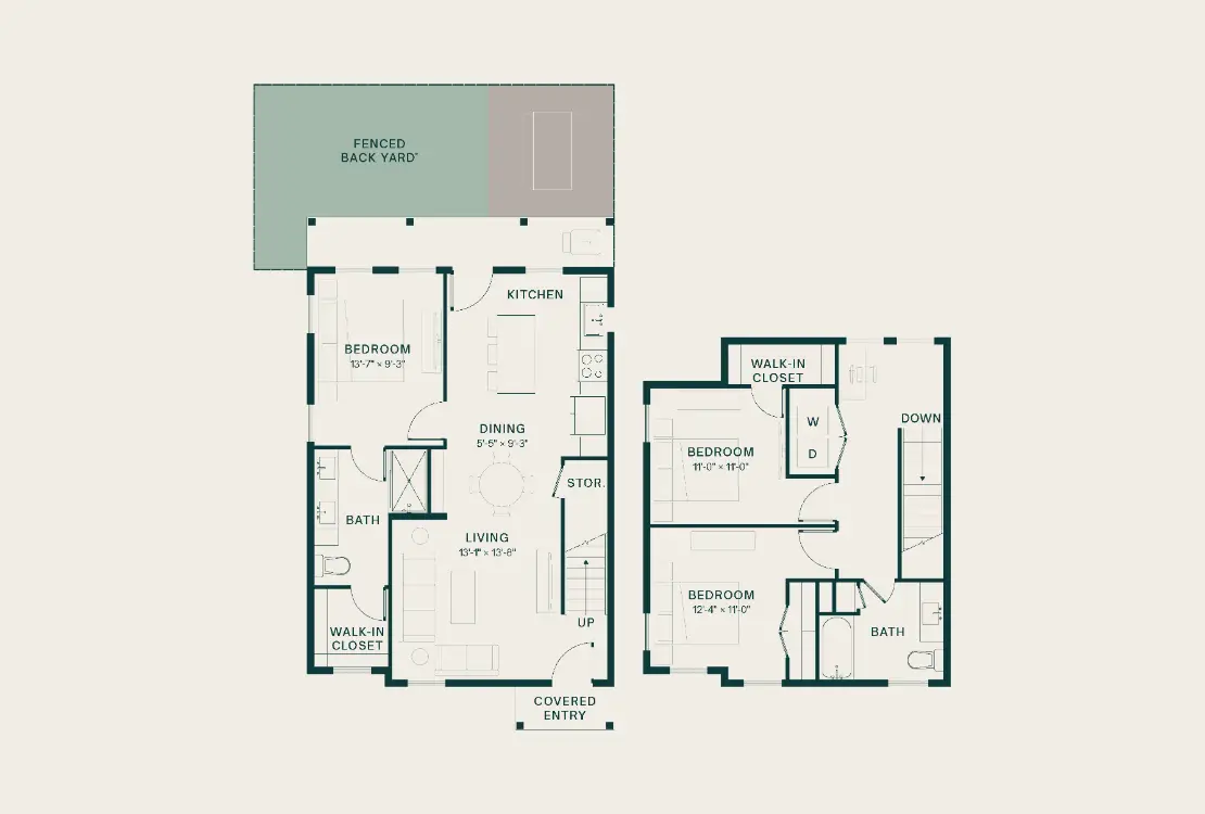 Perch Denton Rise apartments Dallas Floor plan 5