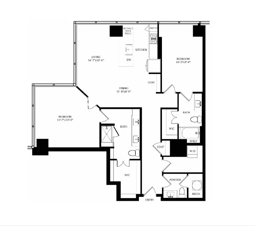 Peridot Rise Apartments Dallas FloorPlan 8