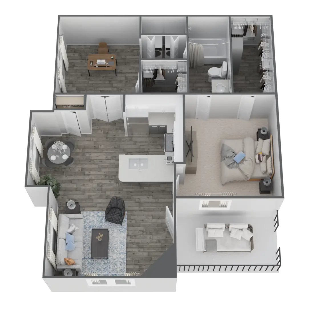 Phillips Pass Rise Apartments Floorplan 3
