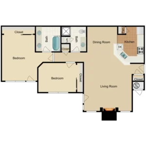 Portofino Rise Apartments FloorPlan 4