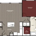 Prose South Main Rise Apartments Floorplan 1