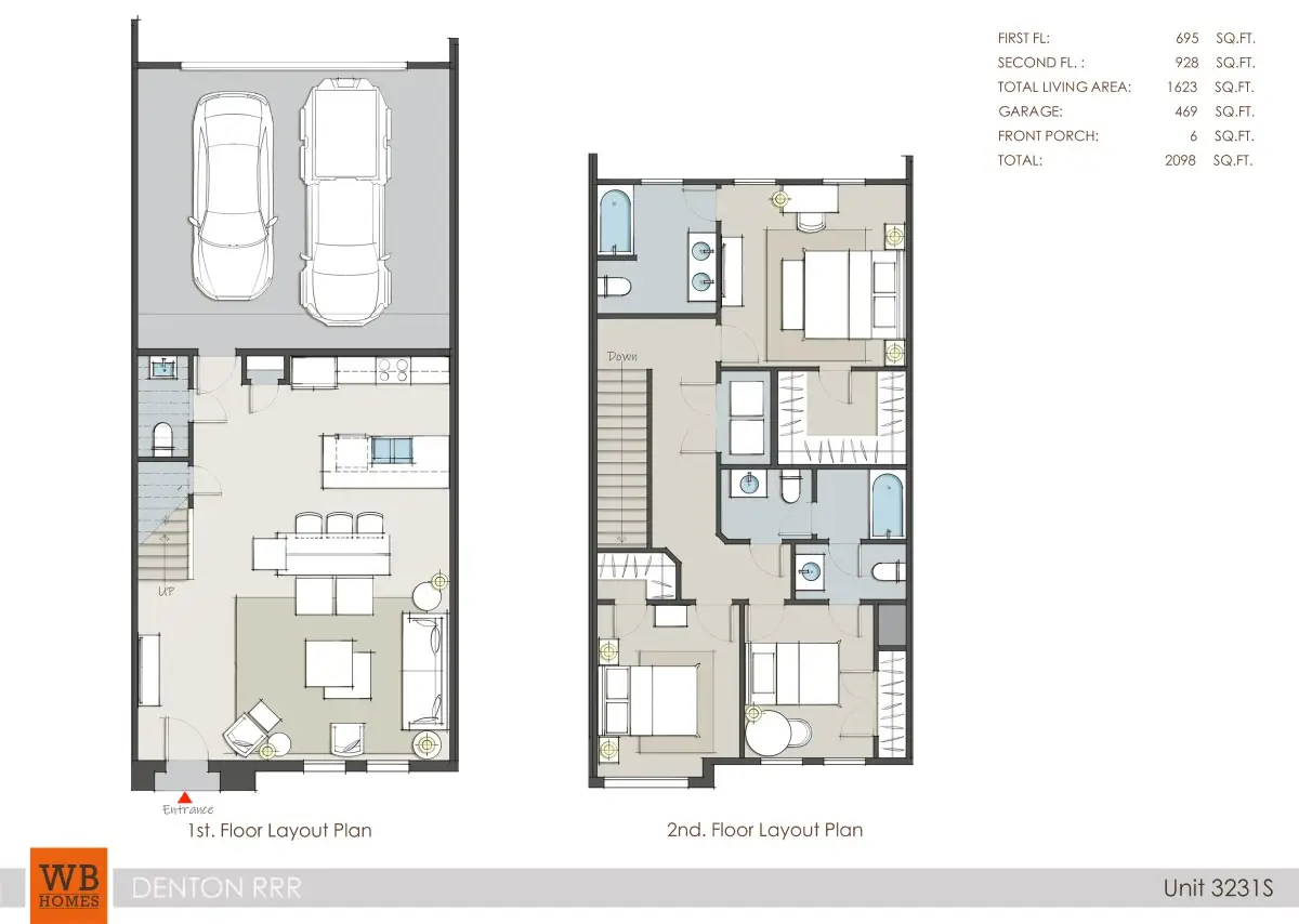 Residences at razor ranch Rise apartments Dallas floor plan 1