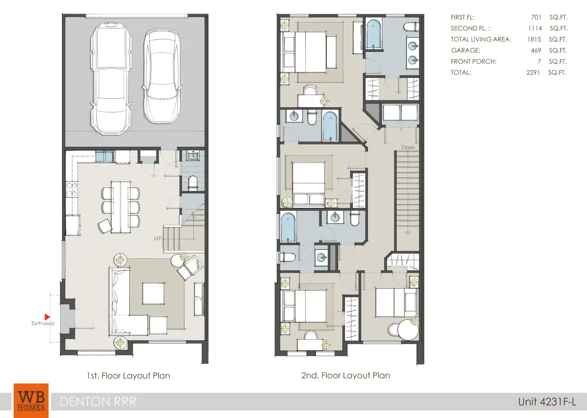 Residences at razor ranch Rise apartments Dallas floor plan 4