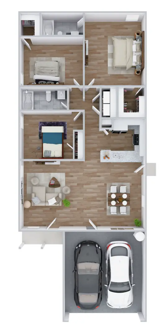 Retreat at honey creek Rise apartments Dallas Floor plan 1