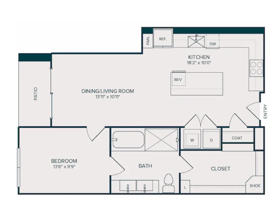 Selene Luxury Residences Rise Apartments Dallas FloorPlan 12