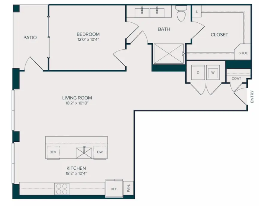 Selene Luxury Residences Rise Apartments Dallas FloorPlan 17