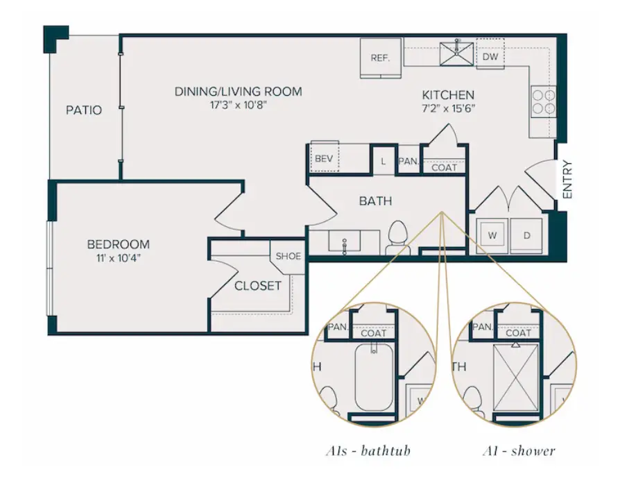 Selene Luxury Residences Rise Apartments Dallas FloorPlan 2