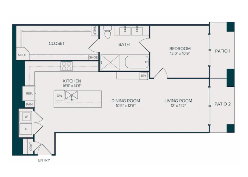 Selene Luxury Residences Rise Apartments Dallas FloorPlan 20