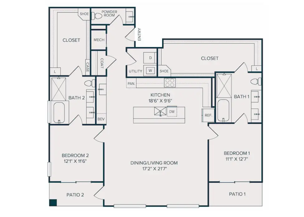 Selene Luxury Residences Rise Apartments Dallas FloorPlan 33