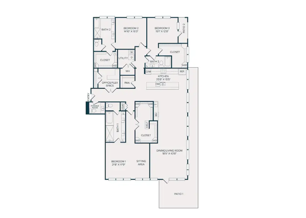 Selene Luxury Residences Rise Apartments Dallas FloorPlan 37