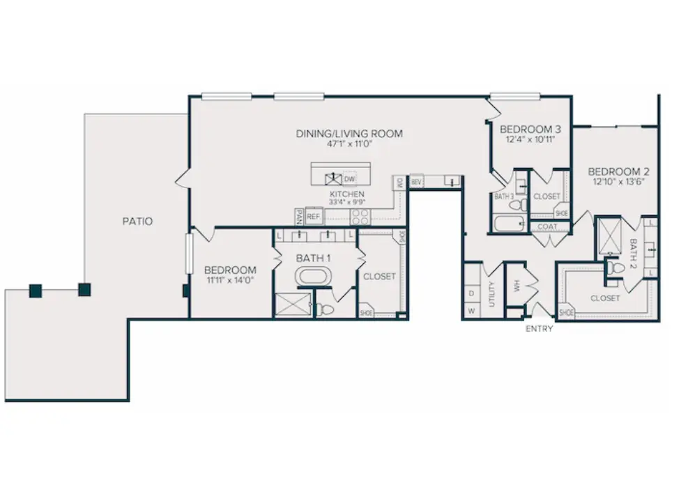Selene Luxury Residences Rise Apartments Dallas FloorPlan 39