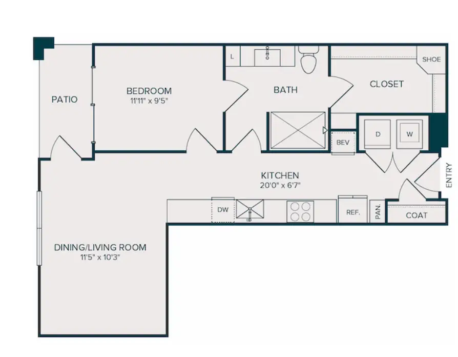 Selene Luxury Residences Rise Apartments Dallas FloorPlan 4