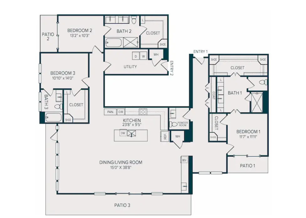 Selene Luxury Residences Rise Apartments Dallas FloorPlan 41