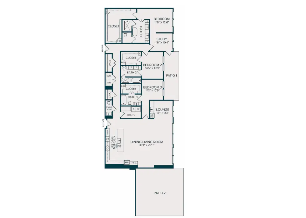 Selene Luxury Residences Rise Apartments Dallas FloorPlan 42