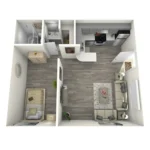 Studio 710 Rise Apartments FloorPlan 2