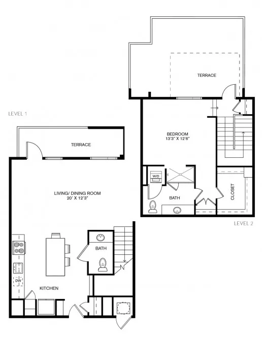 THE TAYLOR UPTOWN Rise apartments Dallas Floor plan 12