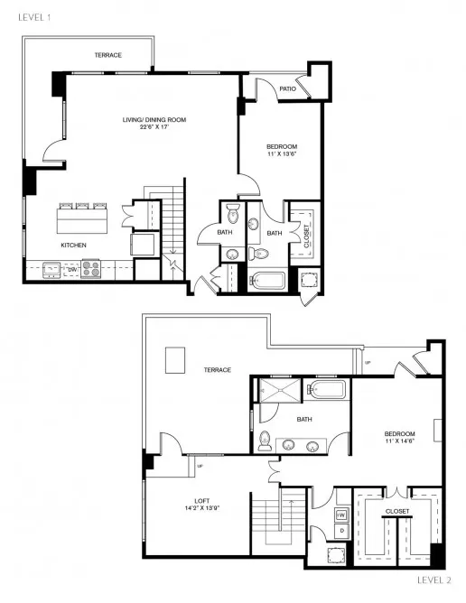 THE TAYLOR UPTOWN Rise apartments Dallas Floor plan 16
