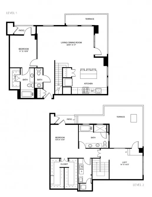 THE TAYLOR UPTOWN Rise apartments Dallas Floor plan 17