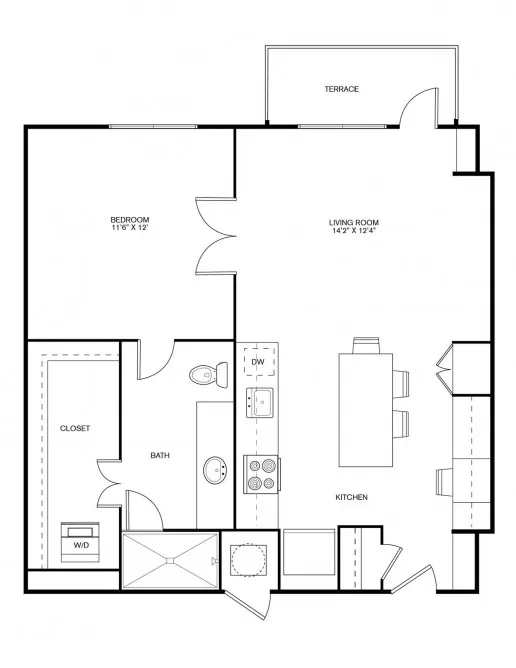 THE TAYLOR UPTOWN Rise apartments Dallas Floor plan 6