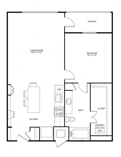 THE TAYLOR UPTOWN Rise apartments Dallas Floor plan 7