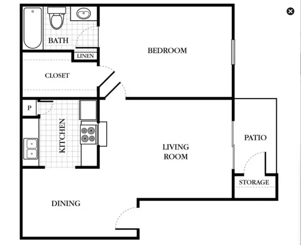 The Abbey at Briar Forest Rise apartments Houston FLoorPlan 1
