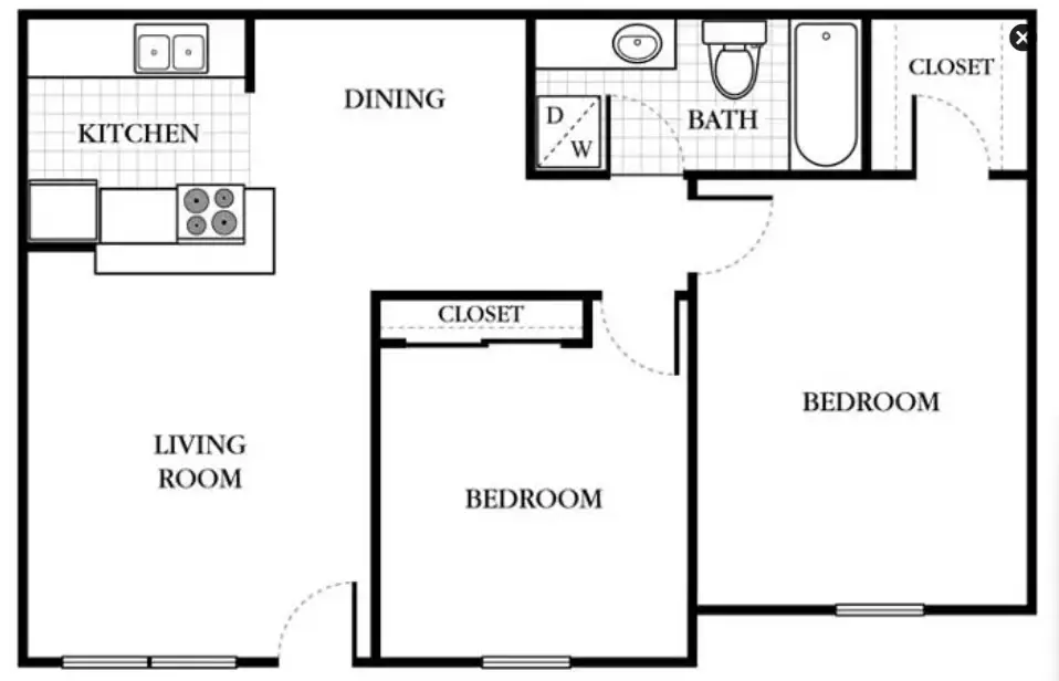 The Abbey at Briar Forest Rise apartments Houston FLoorPlan 2