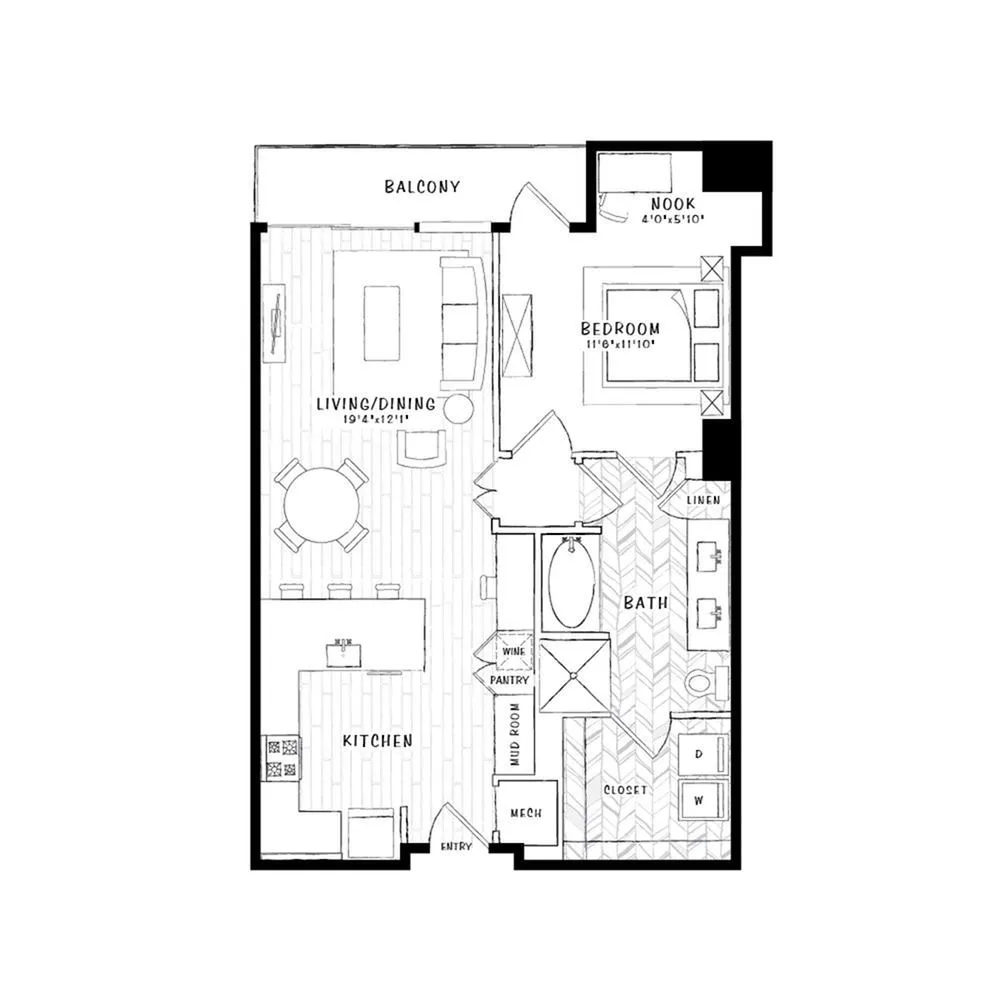 The Alexan Rise apartments Dallas Floor plan 10