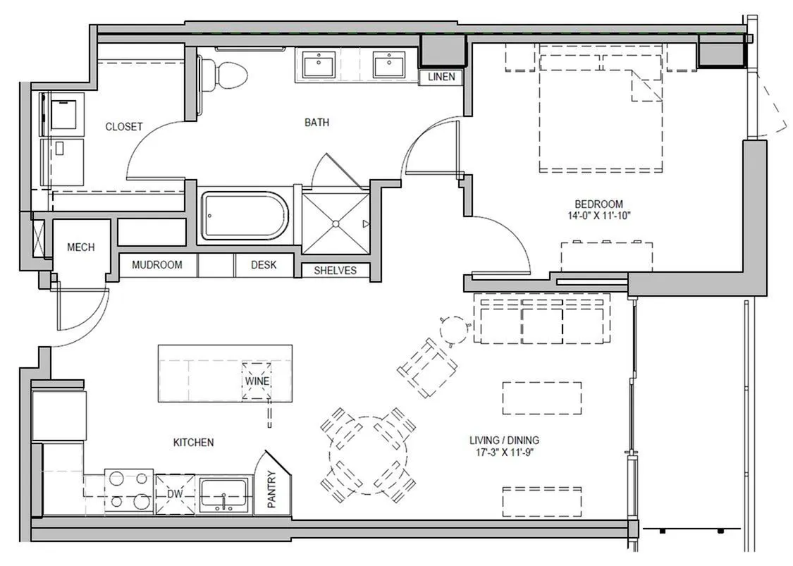 The Alexan Rise apartments Dallas Floor plan 13