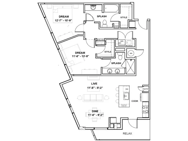 The Alexan Rise apartments Dallas Floor plan 17