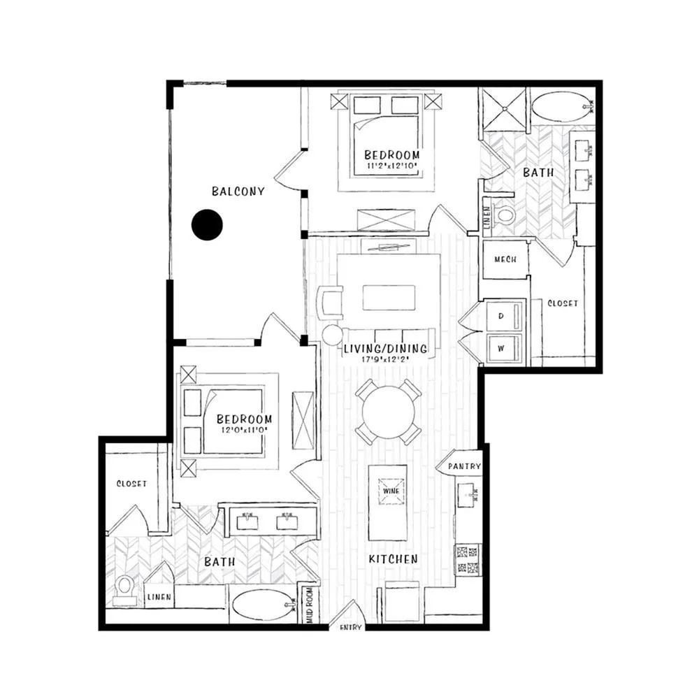 The Alexan Rise apartments Dallas Floor plan 19