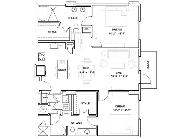 The Alexan Rise apartments Dallas Floor plan 19