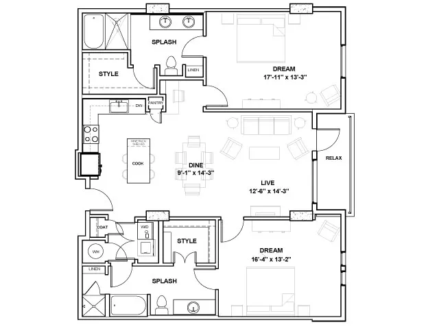 The Alexan Rise apartments Dallas Floor plan 20