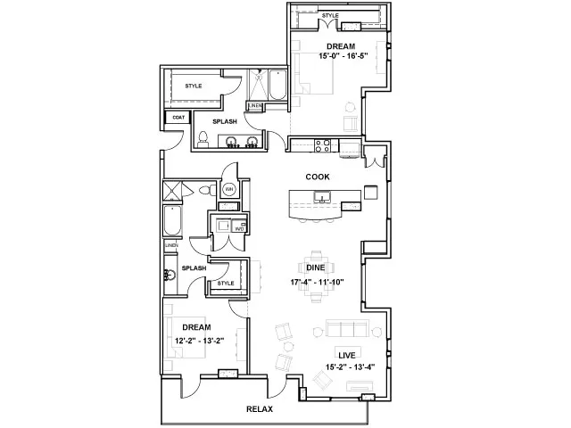 The Alexan Rise apartments Dallas Floor plan 21